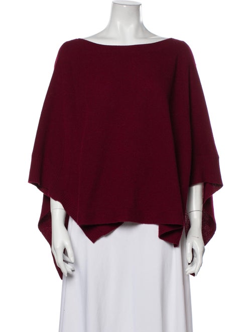 360 Cashmere Cashmere Bateau Neckline Sweater Red
