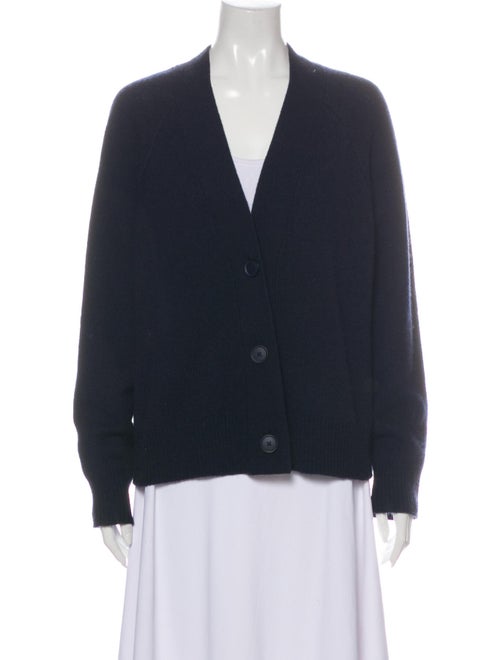 360 Cashmere Cashmere V-Neck Sweater Blue