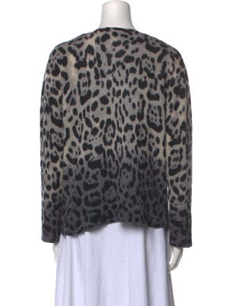 360 Cashmere Cashmere Animal Print Sweater