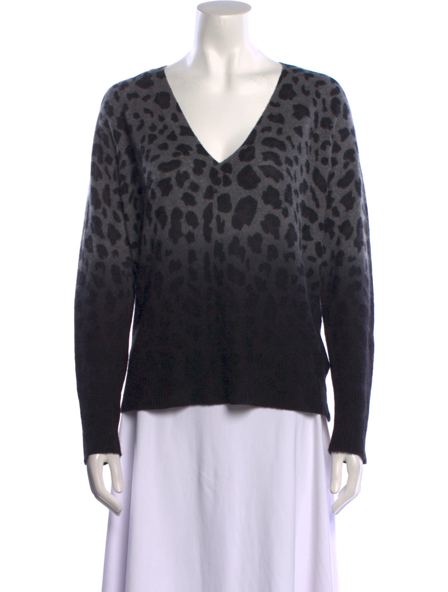 360 Cashmere Cashmere Animal Print Sweater