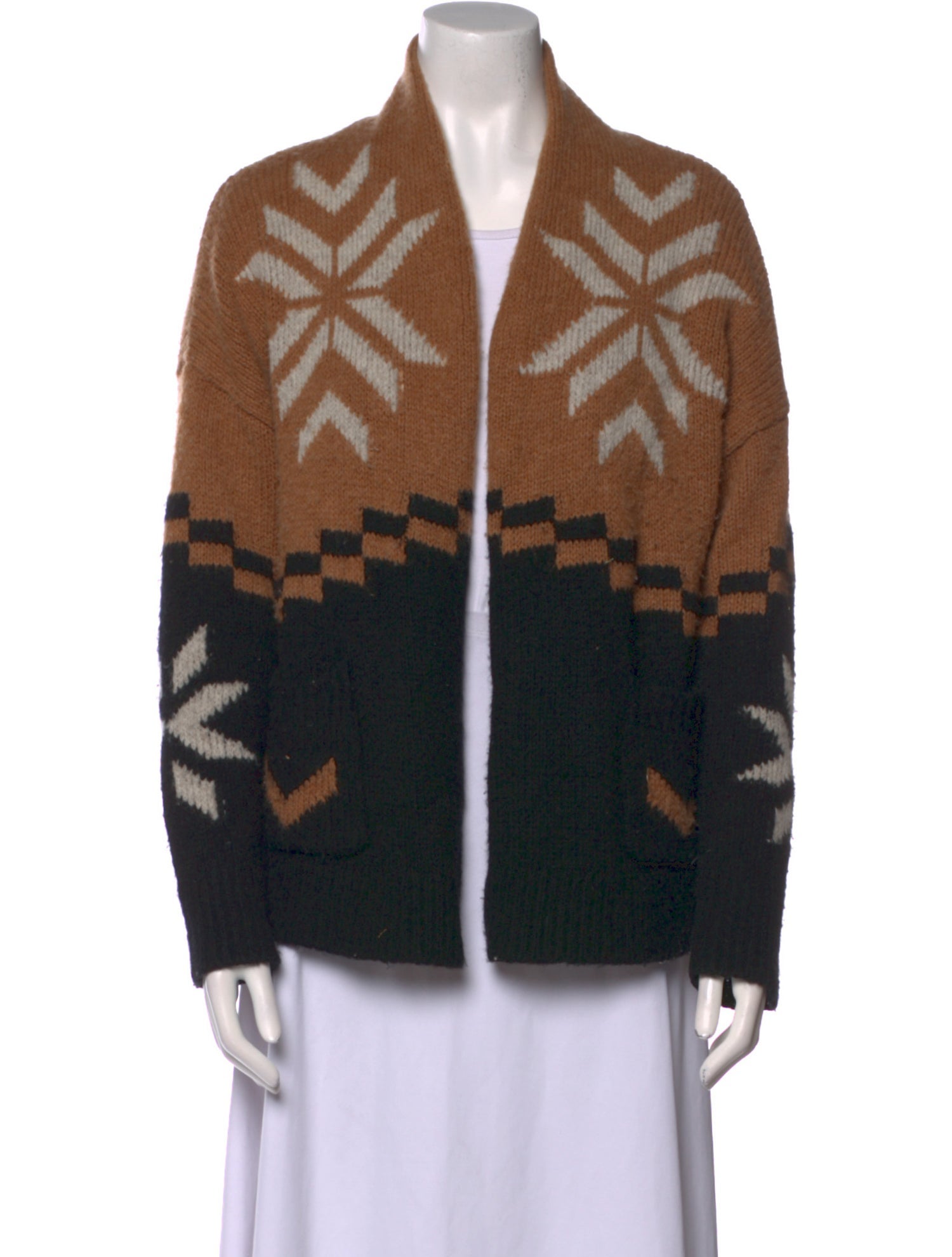360 Cashmere Merino Wool Printed Sweater