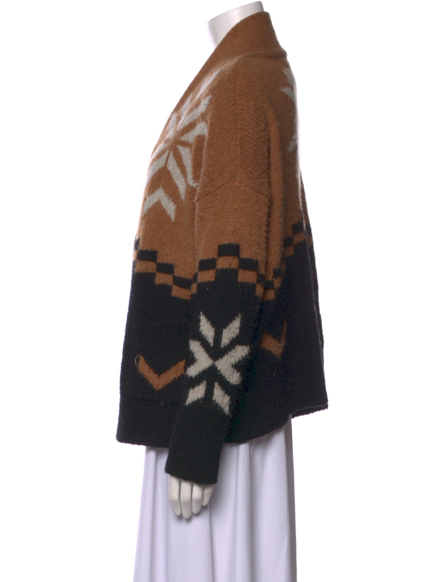 360 Cashmere Merino Wool Printed Sweater