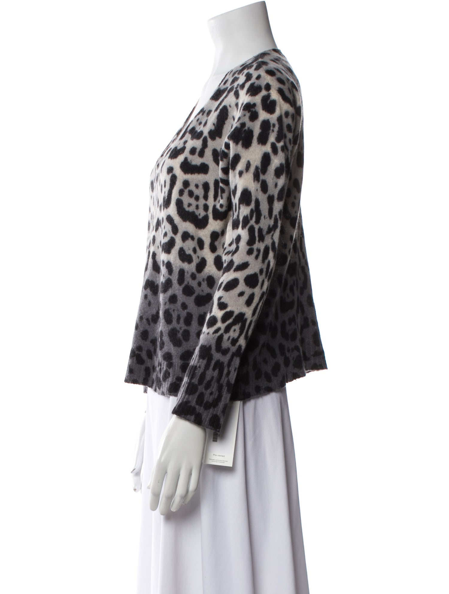 360 Cashmere Cashmere Animal Print Sweater