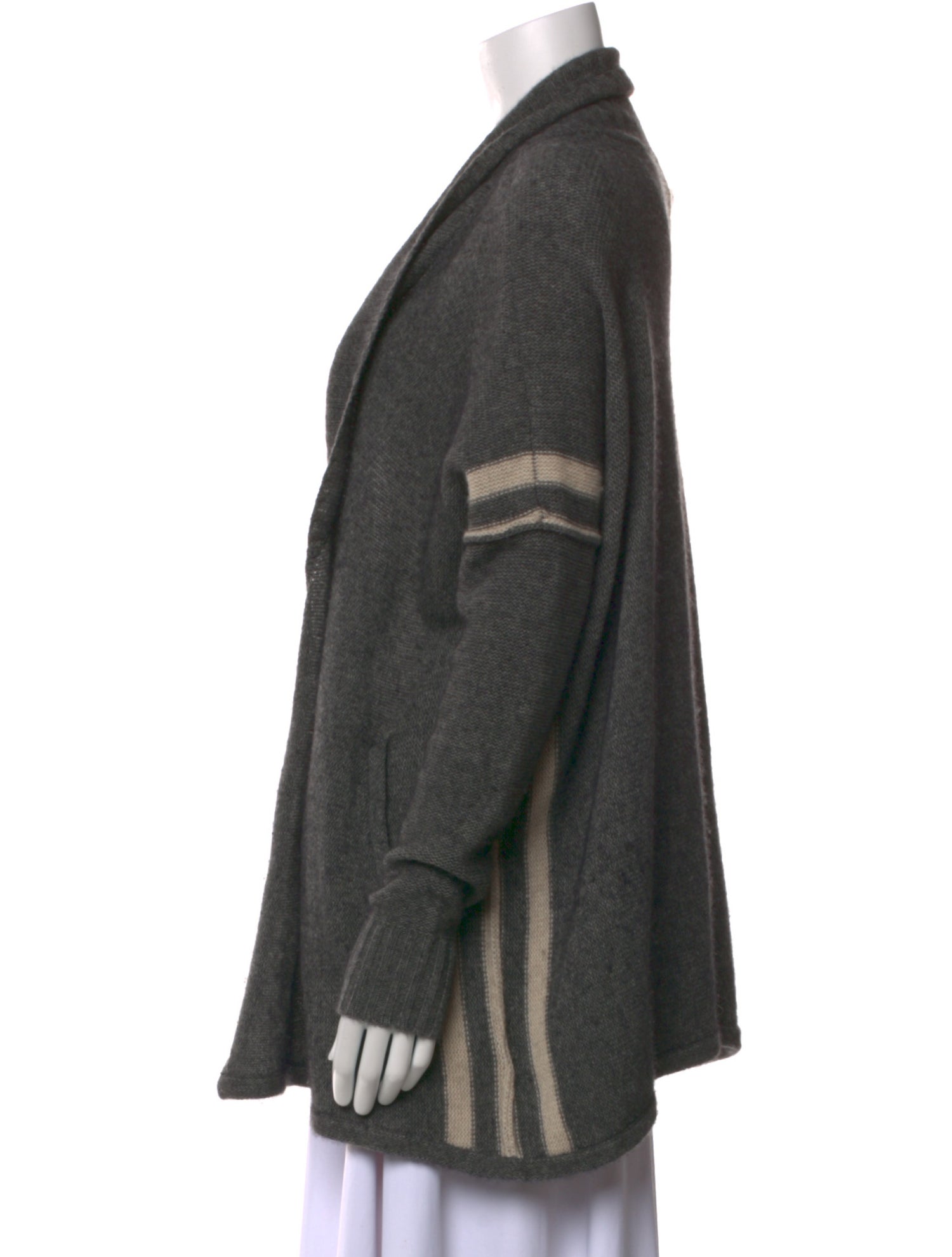 360 Cashmere Wool Open Front Sweater