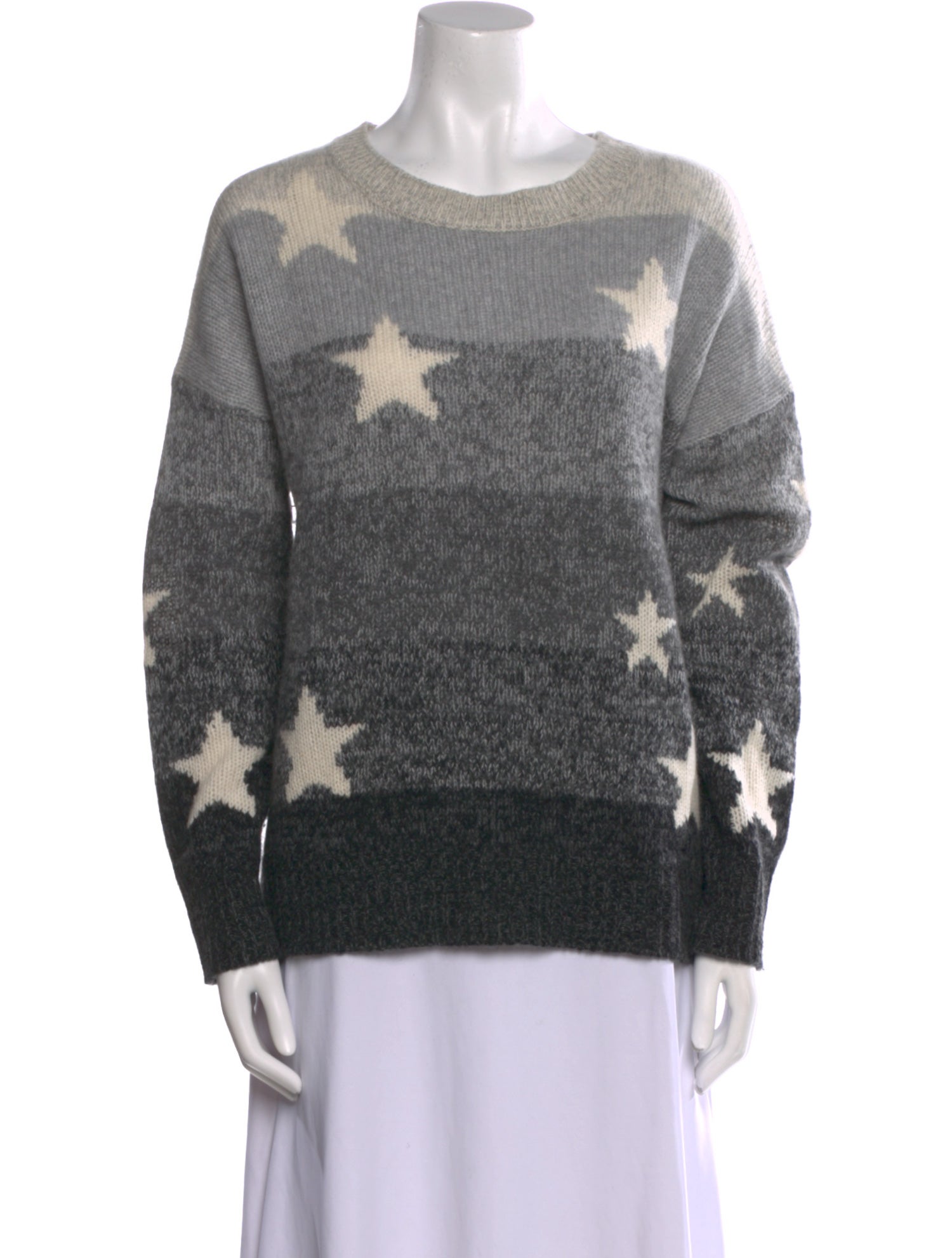 360 Cashmere Cashmere Colorblock Pattern Sweater