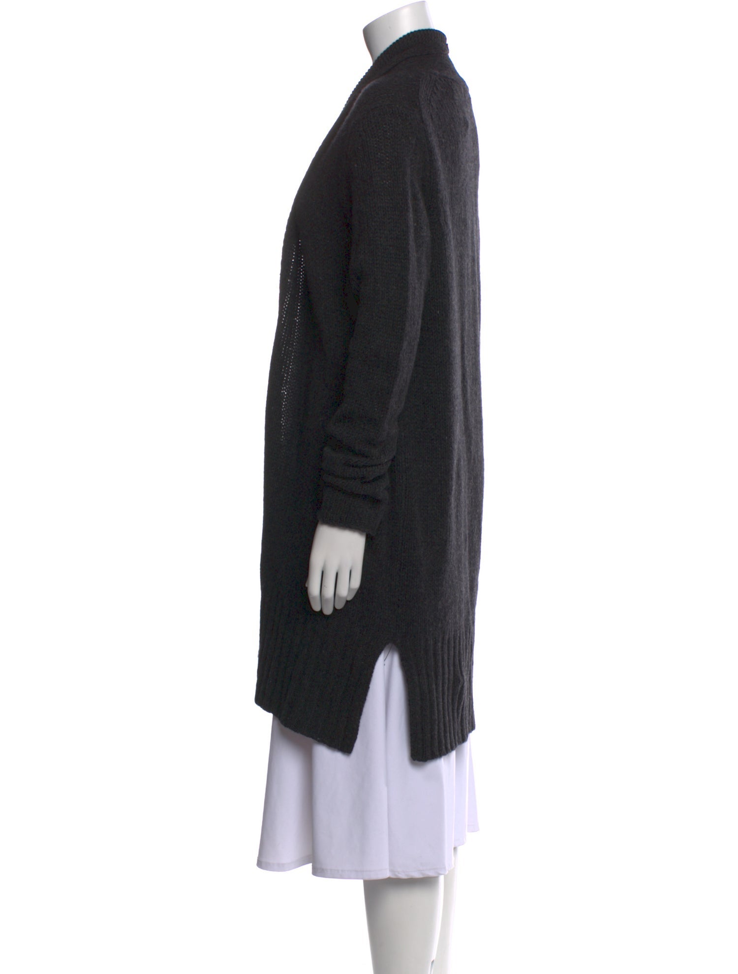 360 Cashmere Wool Open Front Sweater