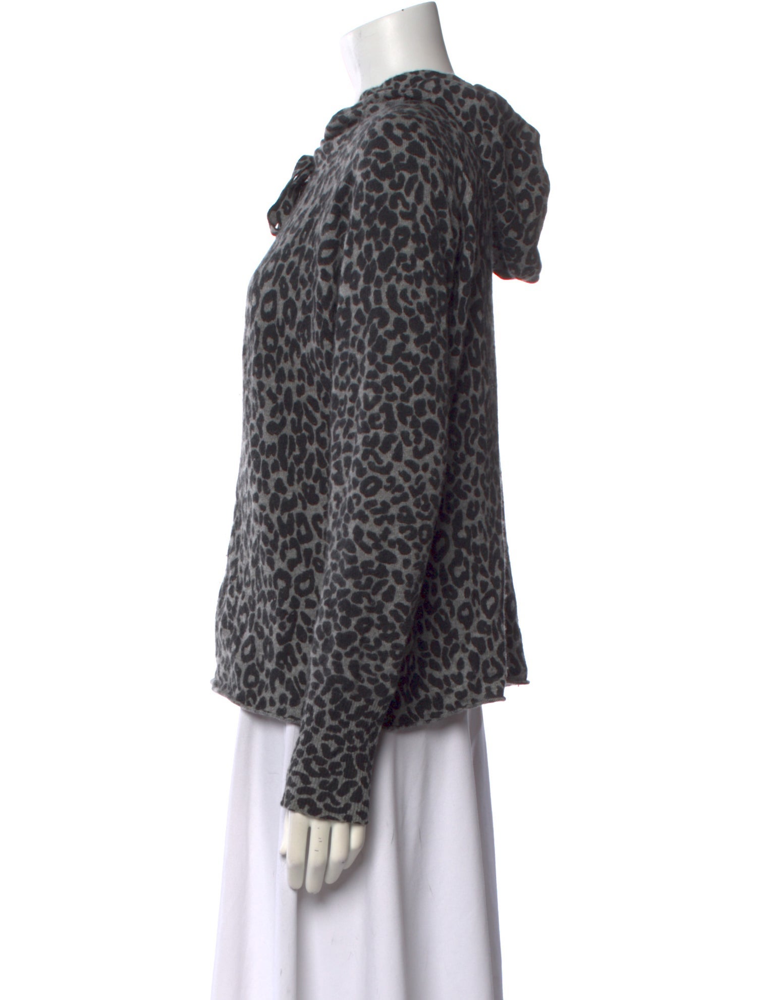360 Cashmere Cashmere Animal Print Sweater