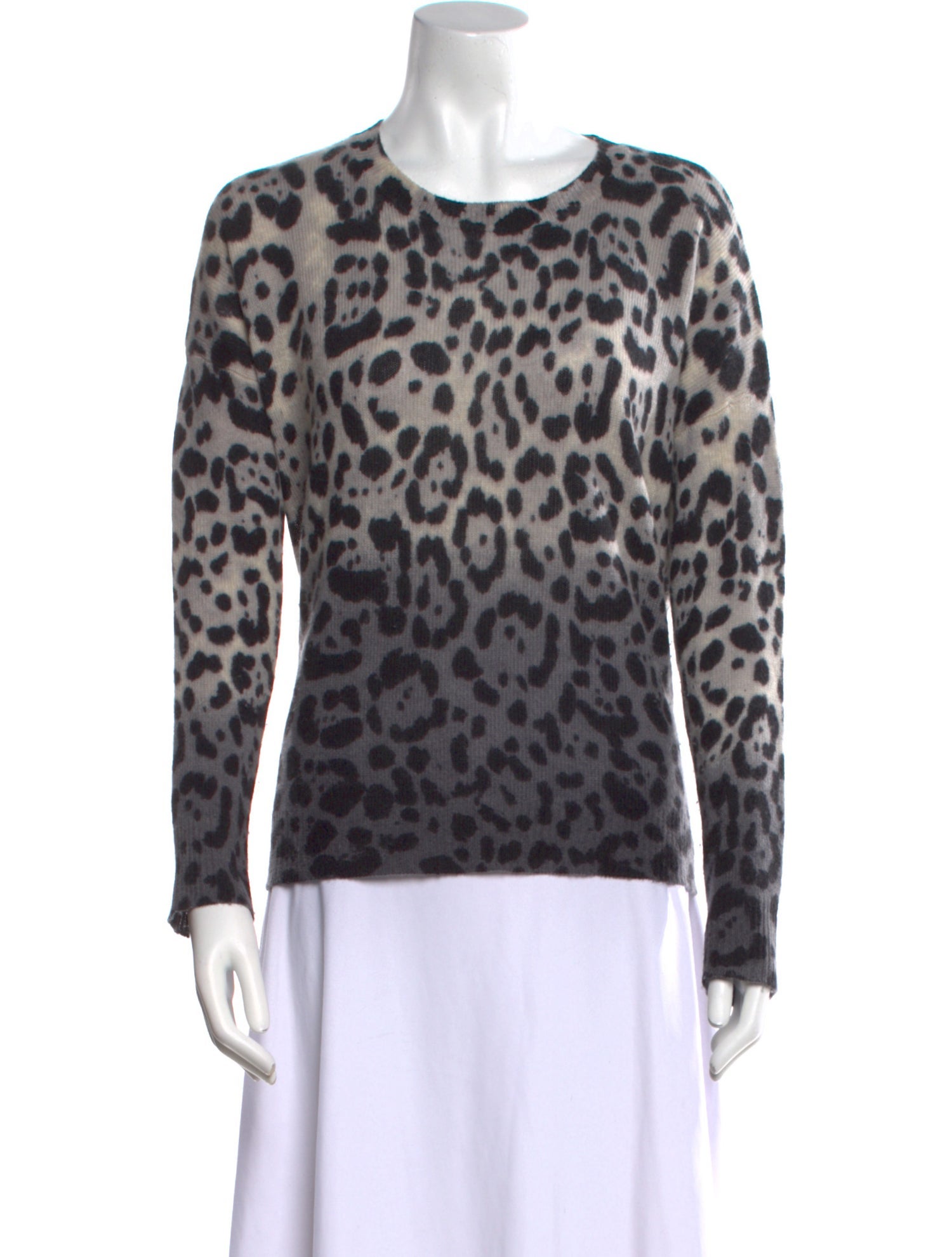 360 Cashmere Cashmere Animal Print Sweater