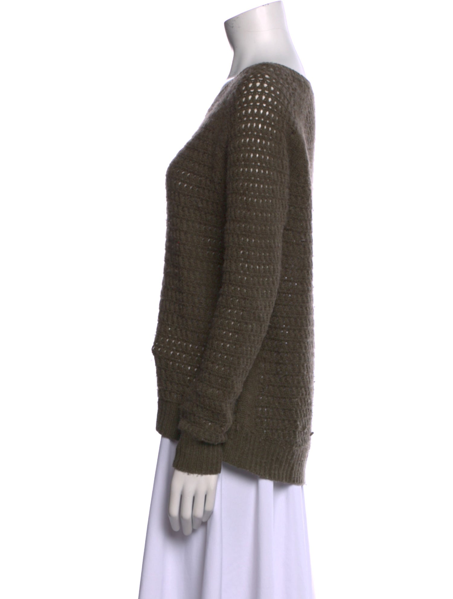 360 Cashmere Wool Scoop Neck Sweater