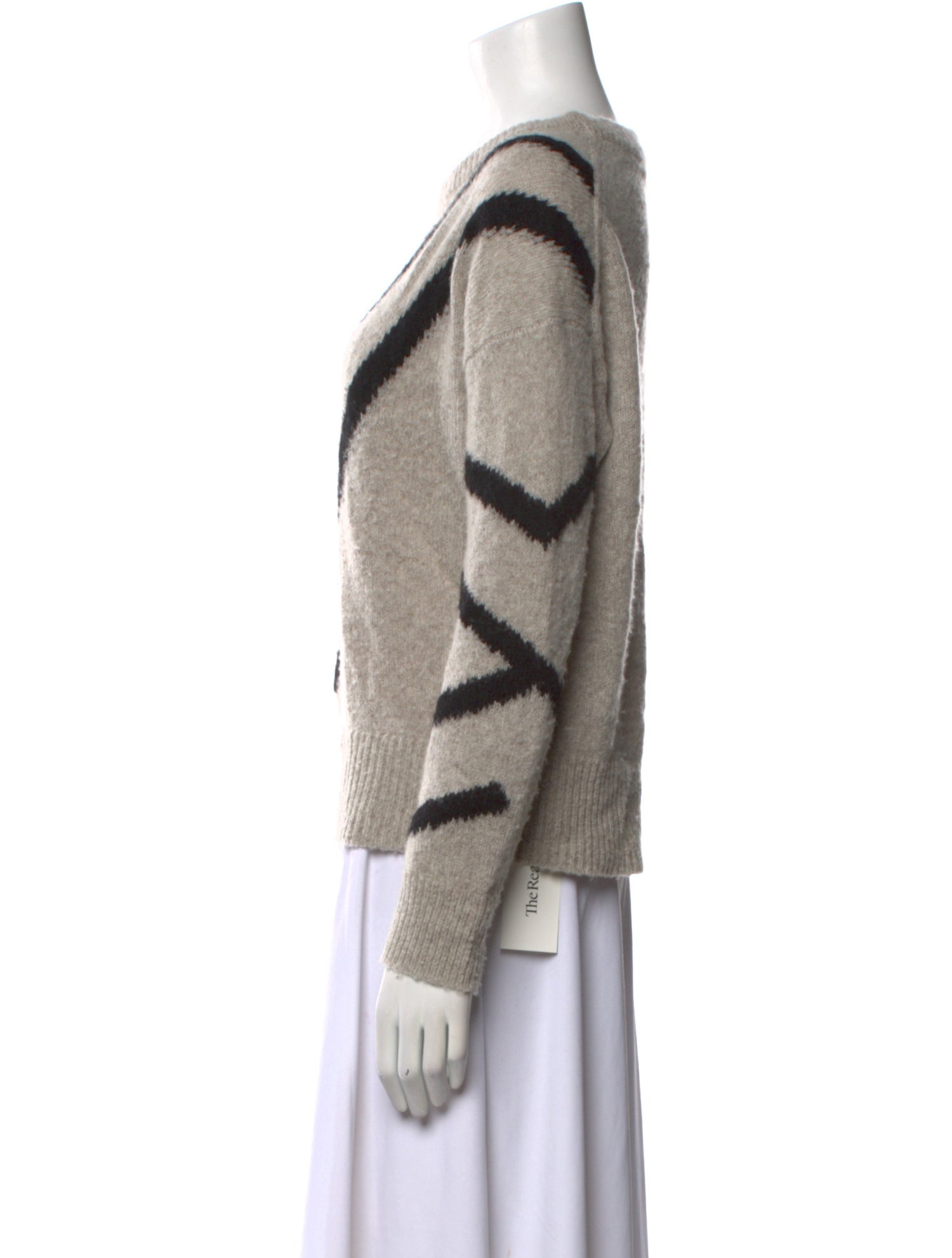 360 Cashmere Merino Wool Striped Sweater