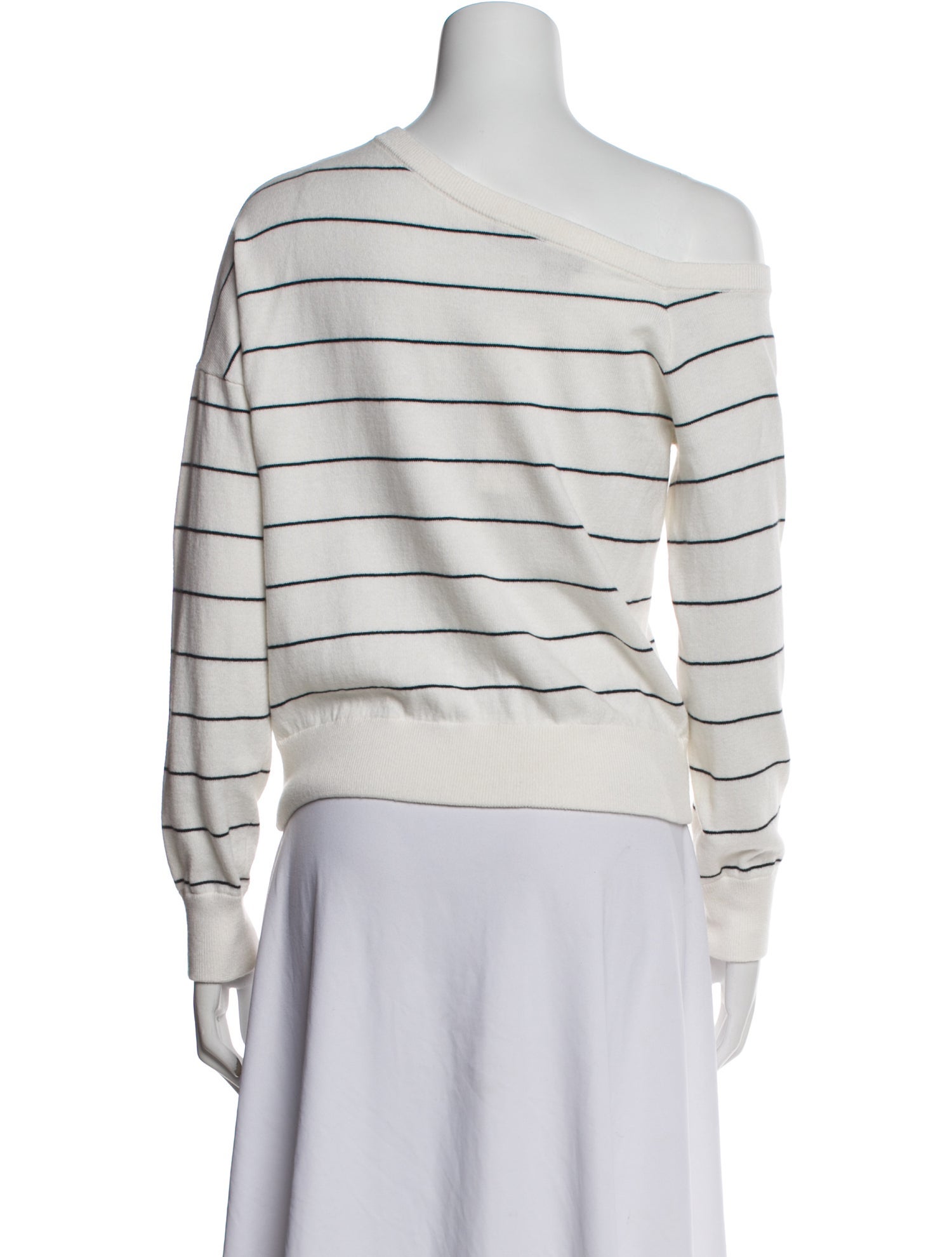 360 Cashmere Striped Crew Neck Sweater