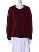 360 Cashmere Cashmere Plaid Print Sweater