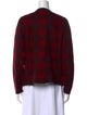 360 Cashmere Cashmere Plaid Print Sweater