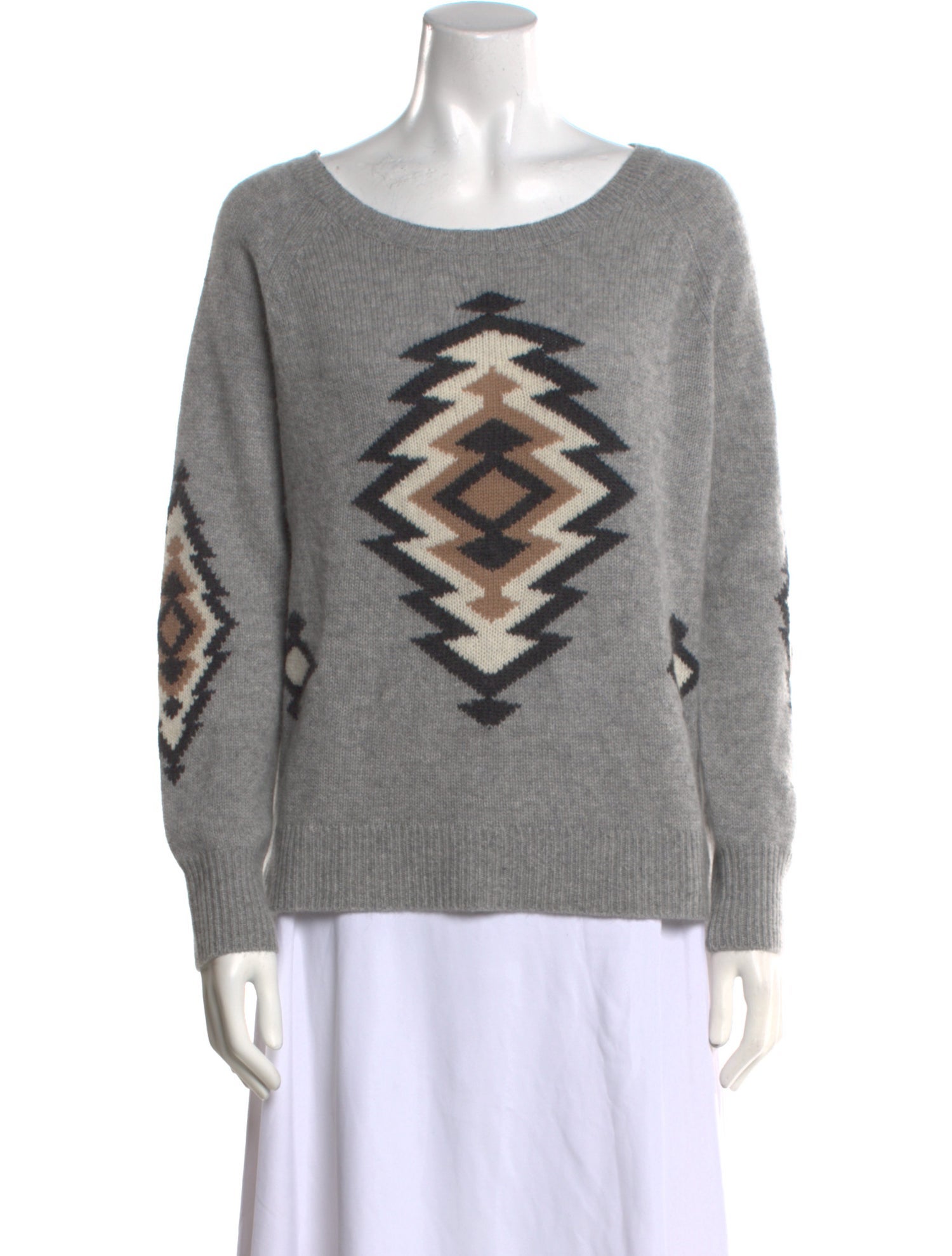 360 Cashmere Cashmere Graphic Print Sweater