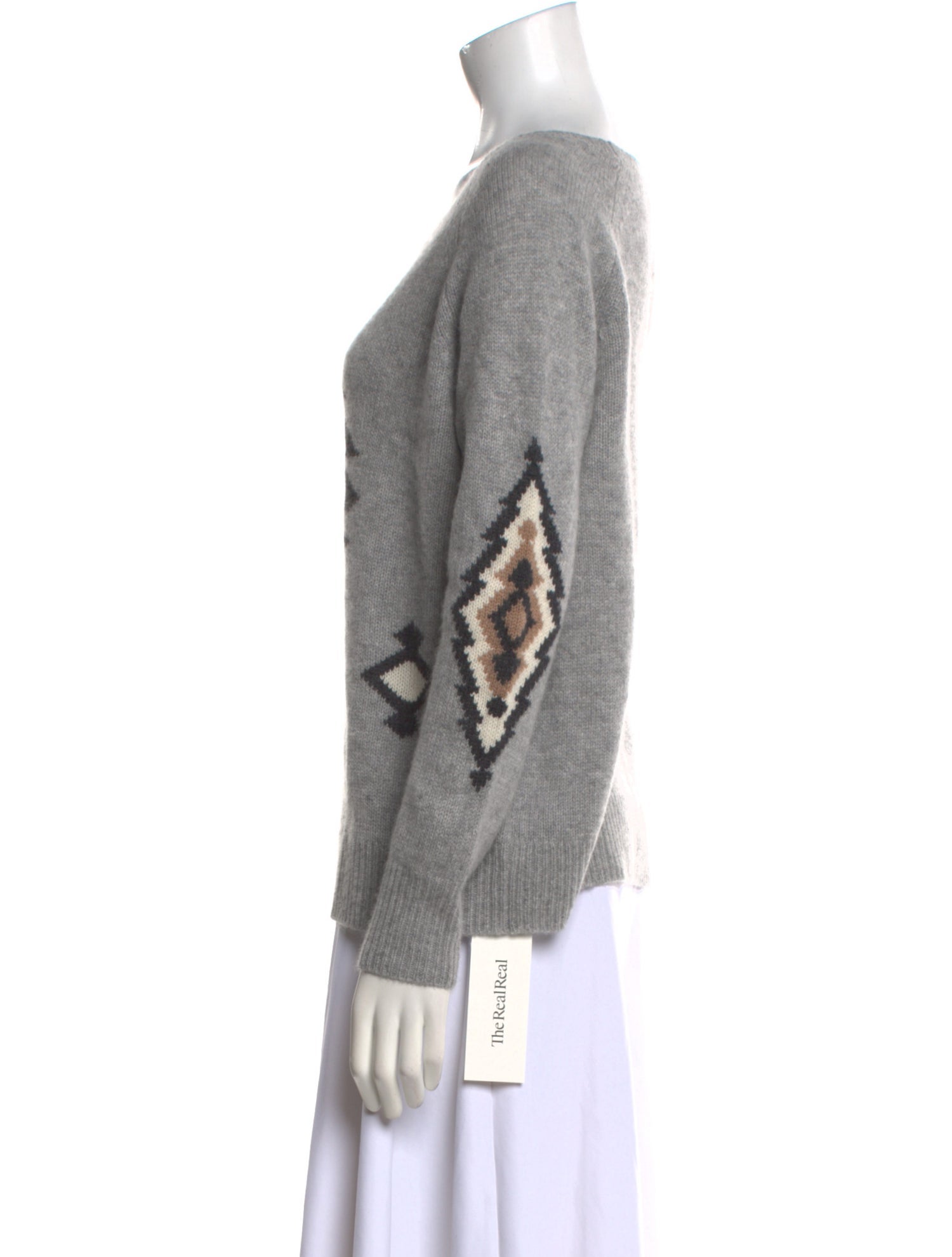 360 Cashmere Cashmere Graphic Print Sweater