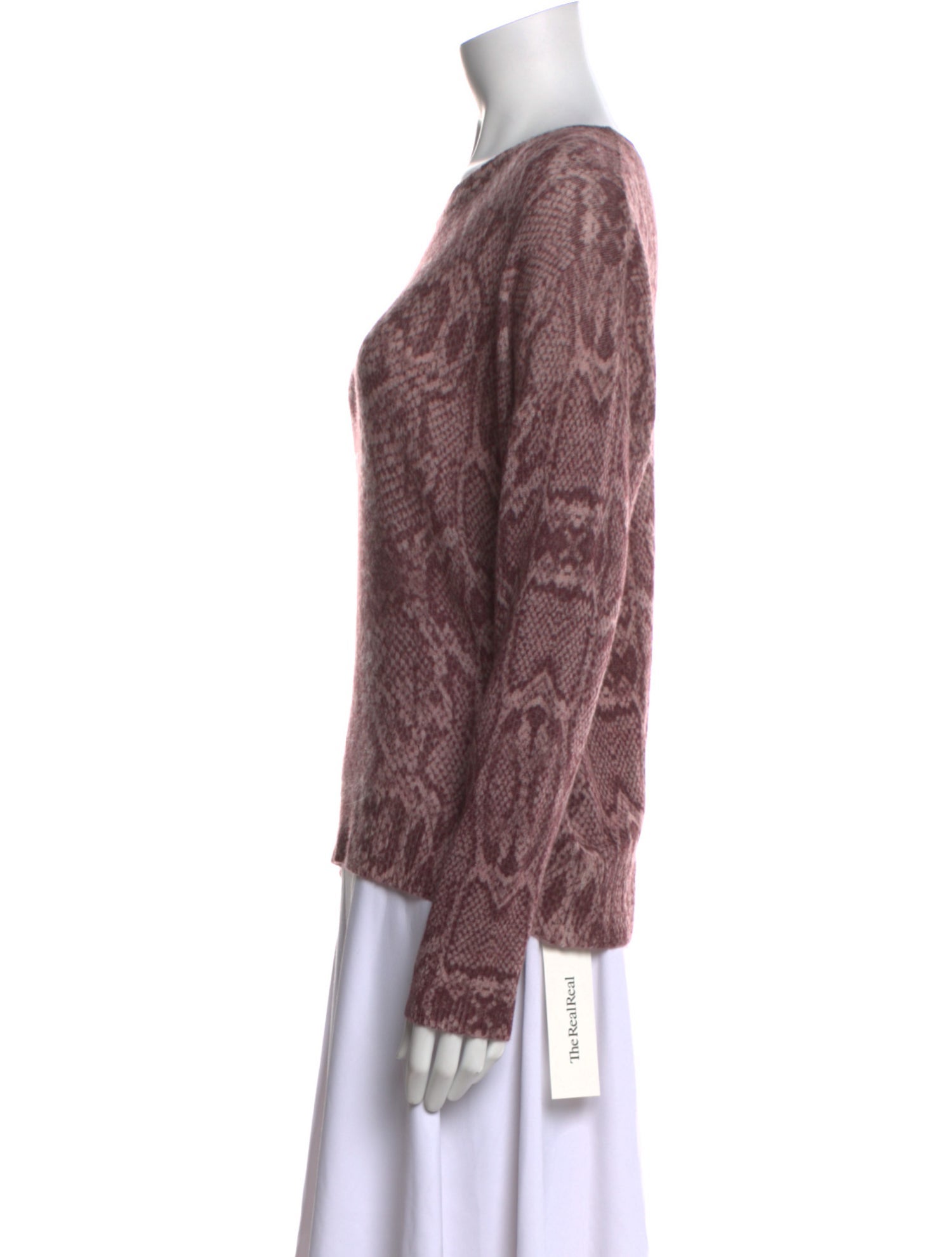 360 Cashmere Cashmere Animal Print Sweater