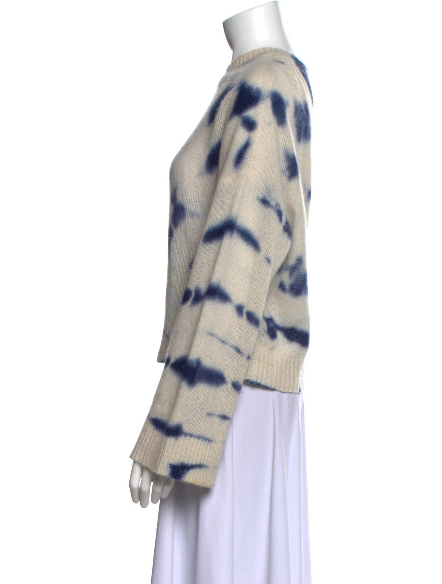 360 Cashmere Cashmere Tie-Dye Print Sweater