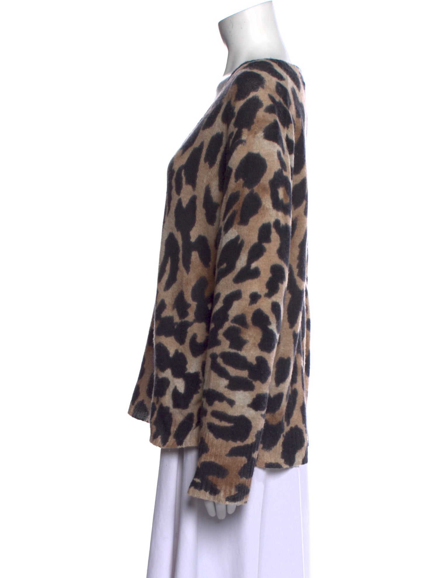 360 Cashmere Cashmere Animal Print Sweater