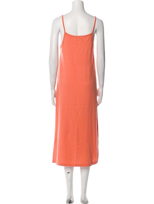 360 Cashmere V-Neck Midi Length Dress