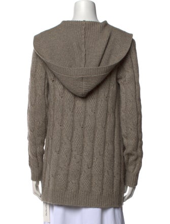 360 Cashmere Wool Open Front Sweater
