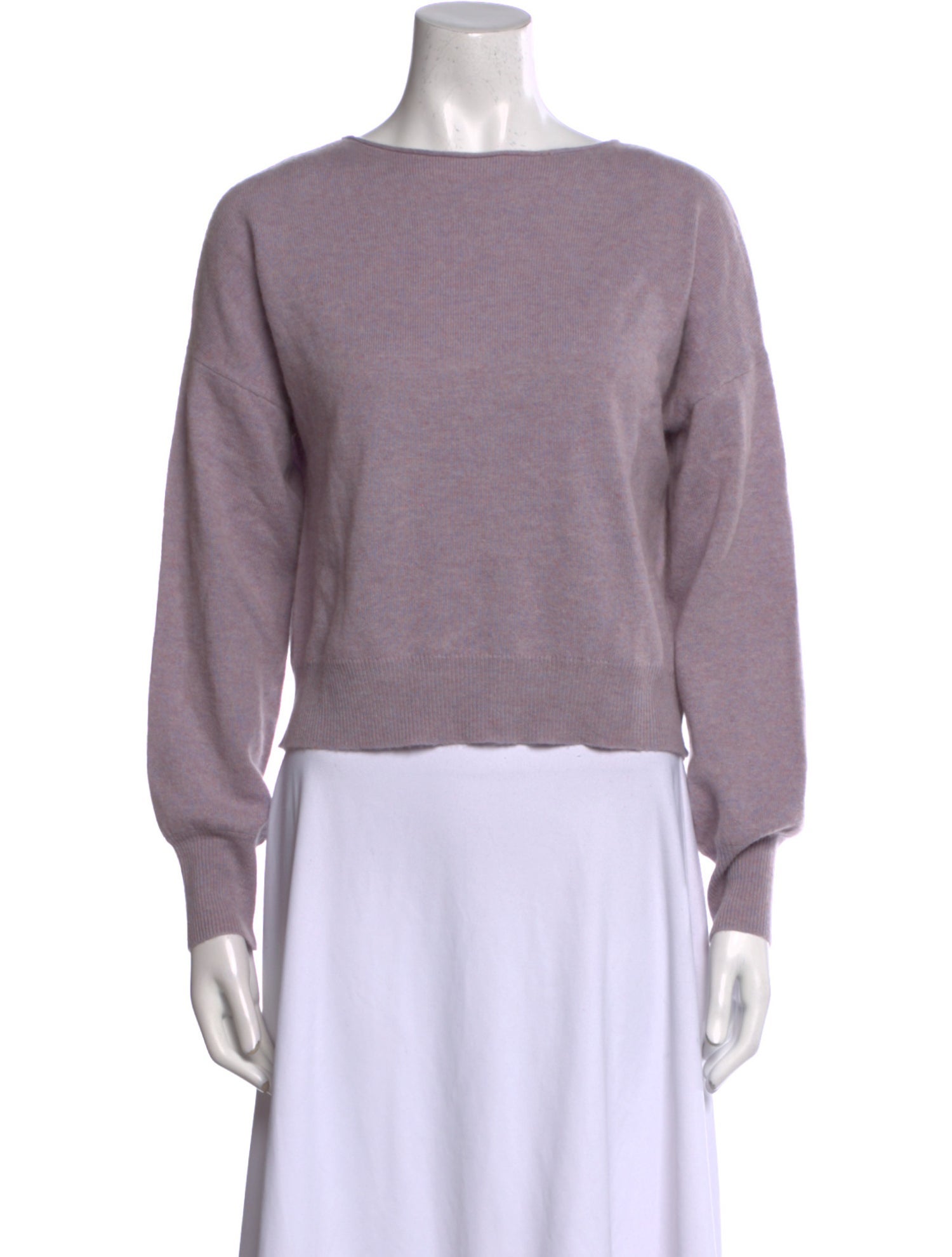 360 Cashmere Wool Bateau Neckline Sweater
