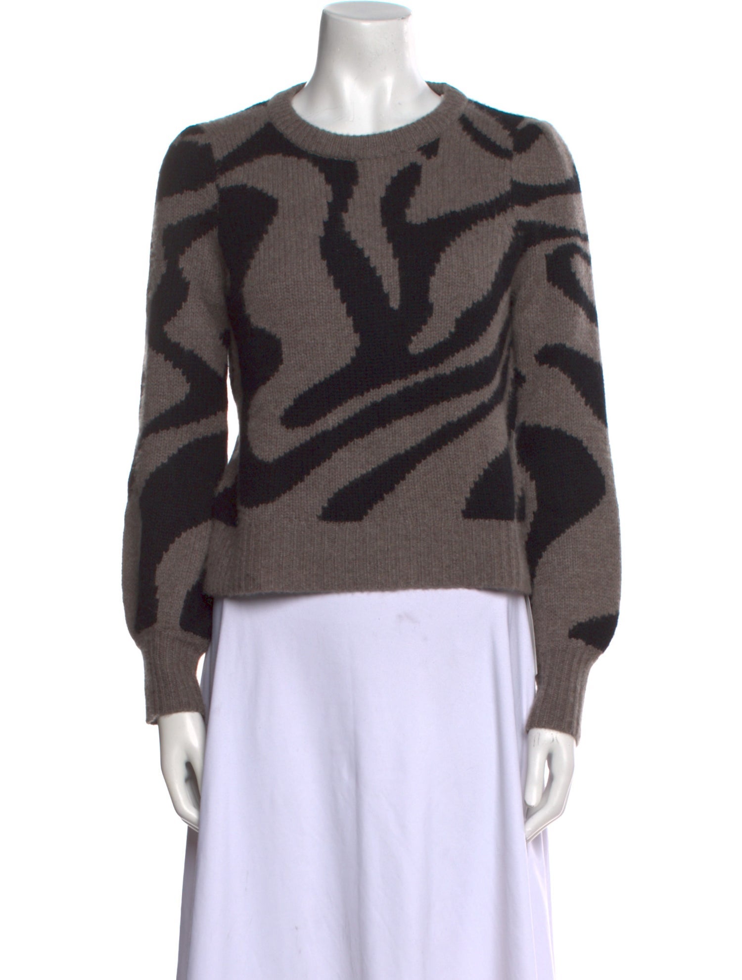 360 Cashmere Cashmere Animal Print Sweater