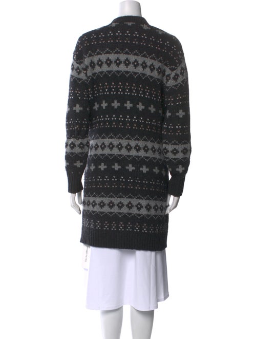 360 Cashmere Printed Open Front Sweater