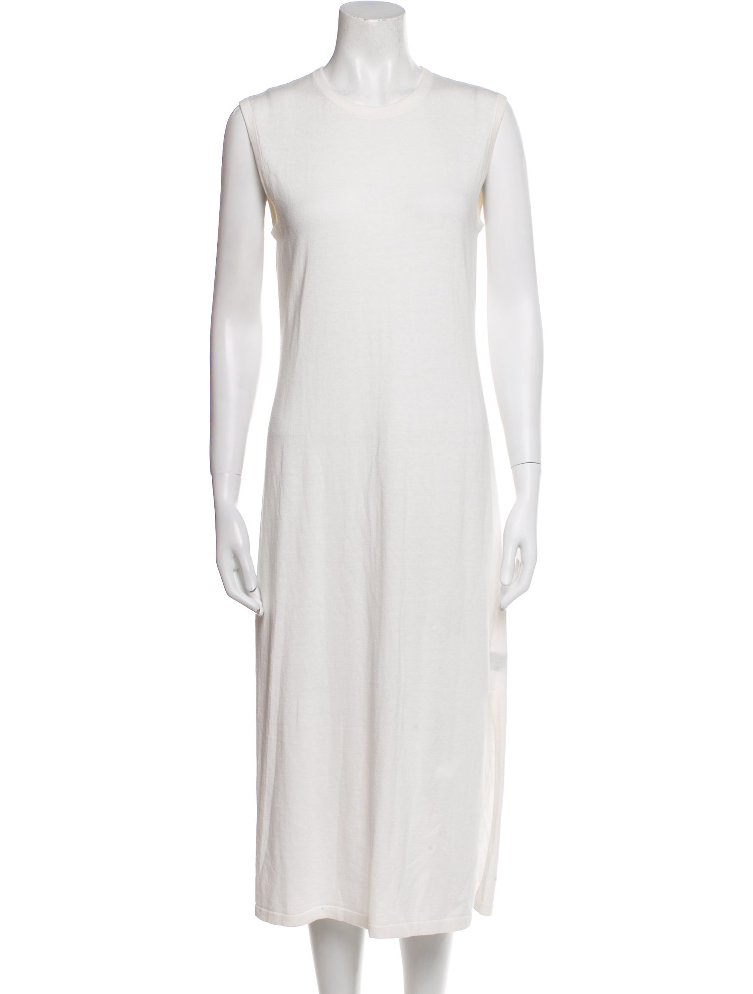 360 Cashmere Crew Neck Midi Length Dress