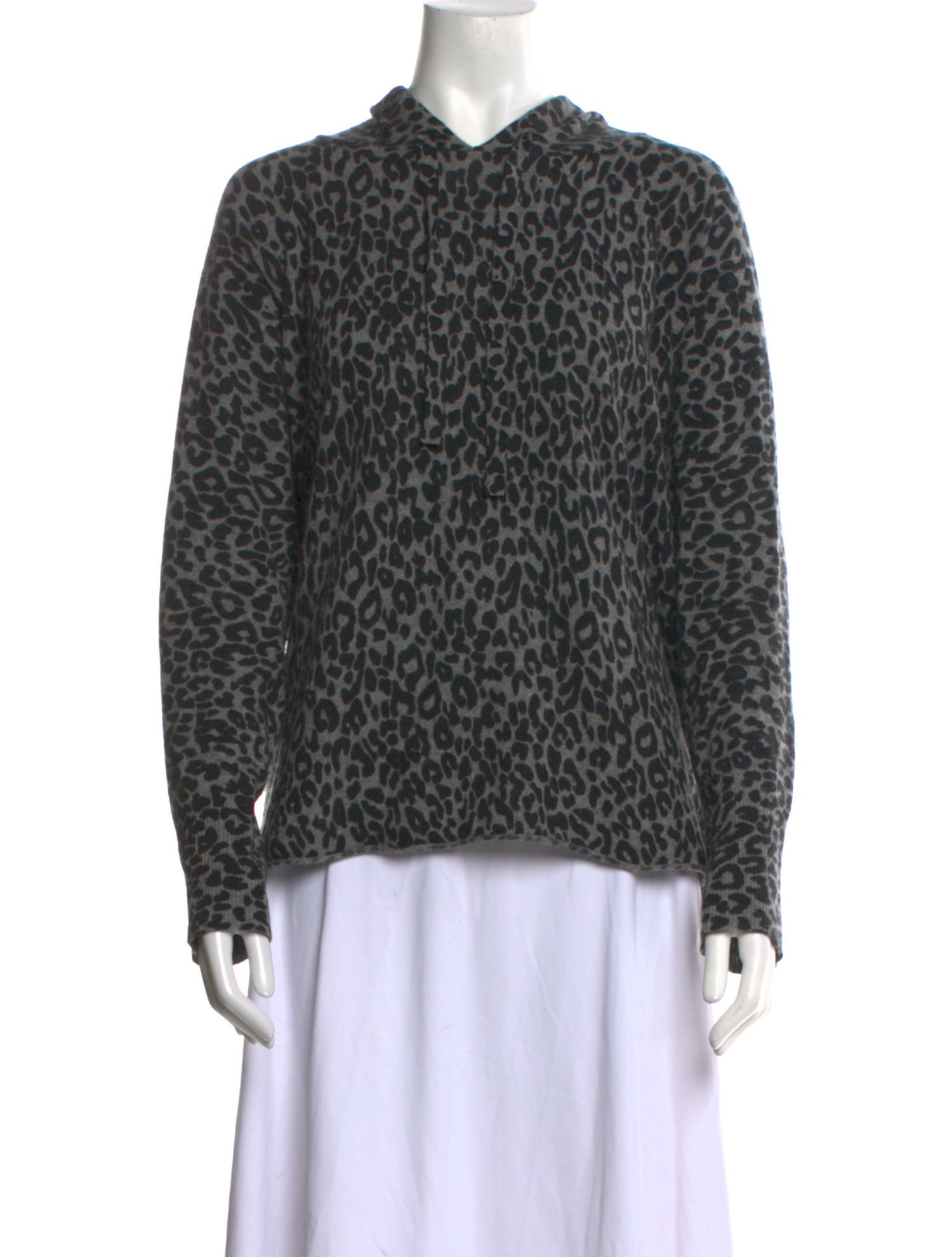 360 Cashmere Cashmere Animal Print Sweater