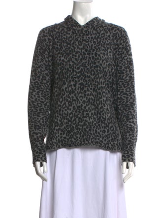 360 Cashmere Cashmere Animal Print Sweater
