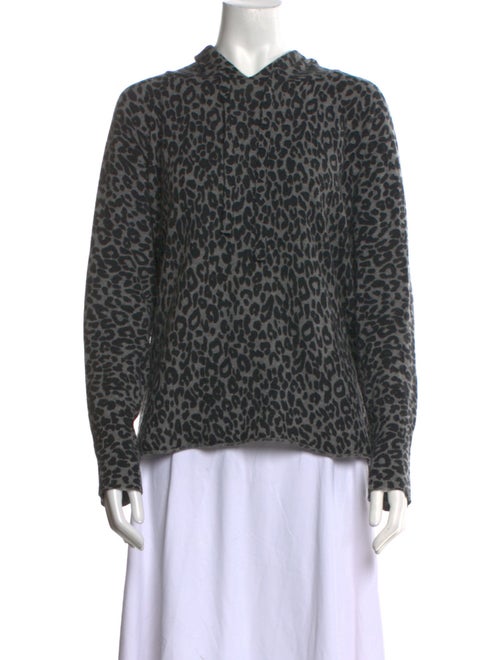 360 Cashmere Cashmere Animal Print Sweater