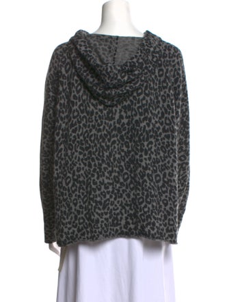360 Cashmere Cashmere Animal Print Sweater