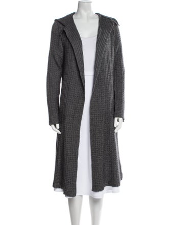 360 Cashmere Wool Open Front Sweater