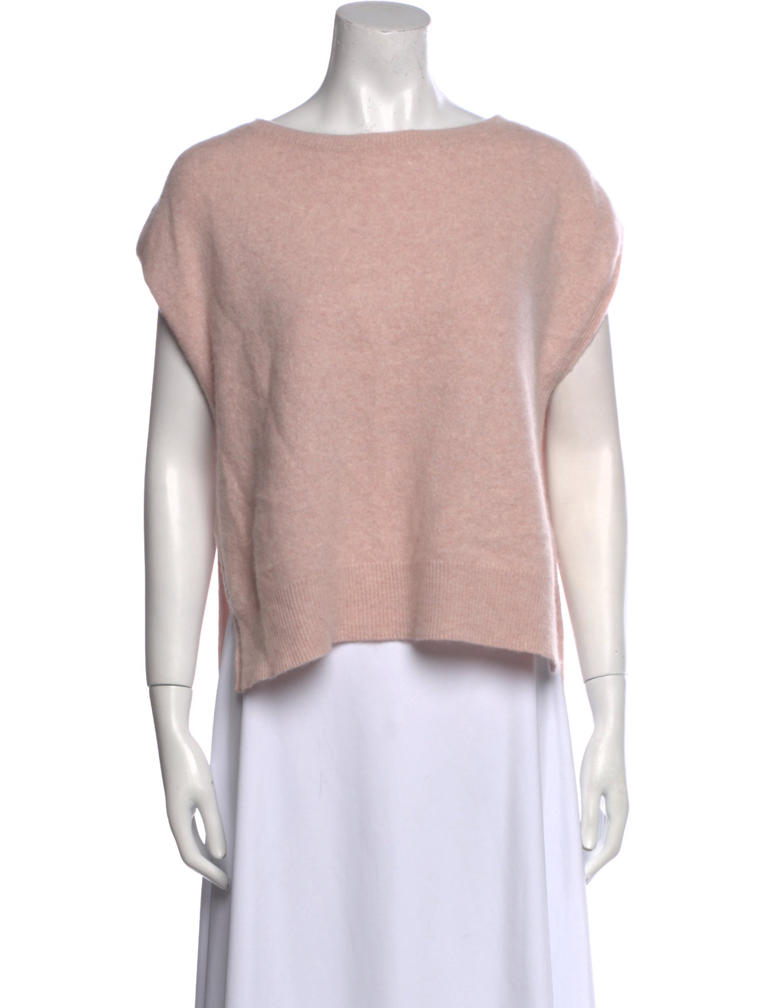 360 Cashmere Cashmere Bateau Neckline Crop Top