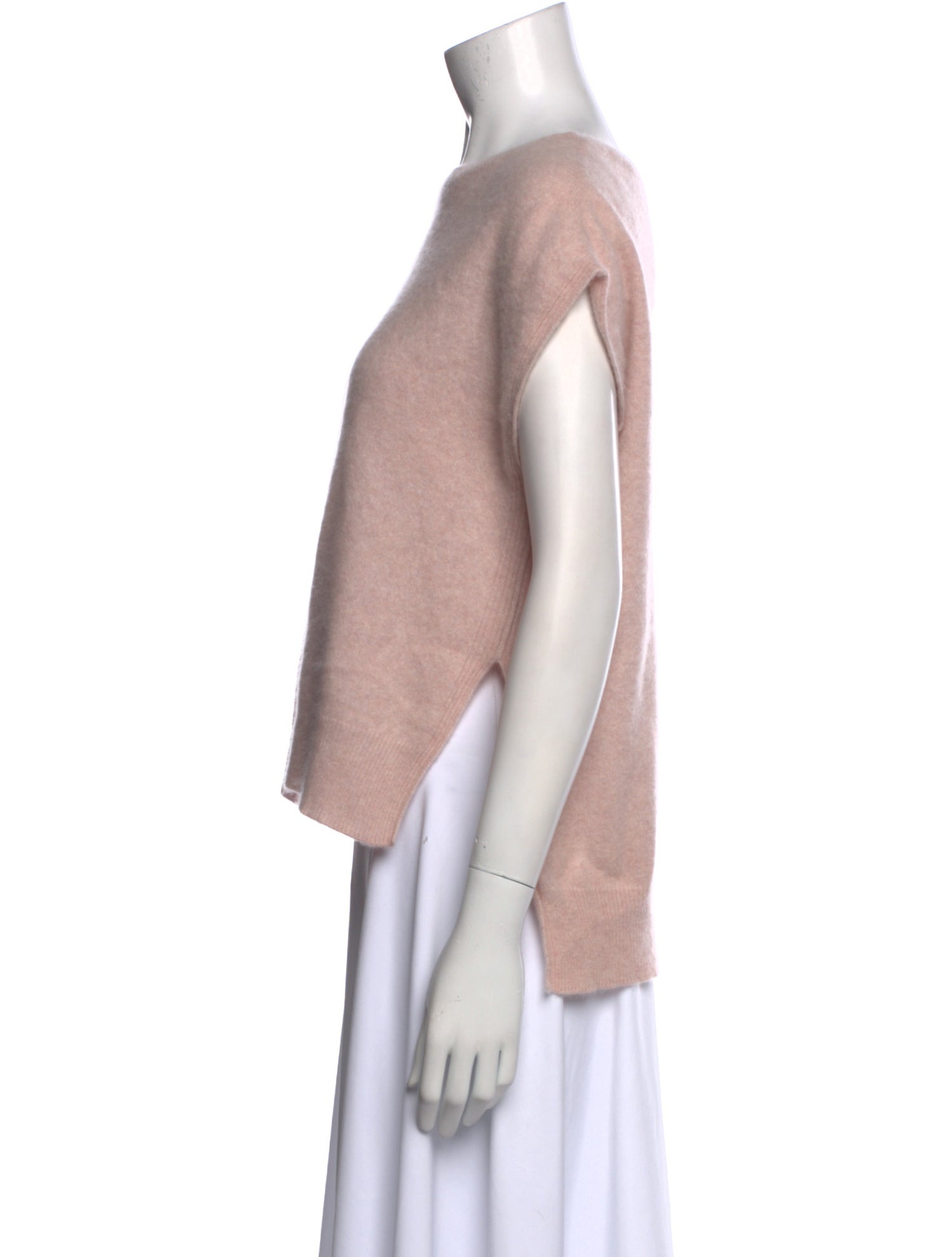 360 Cashmere Cashmere Bateau Neckline Crop Top