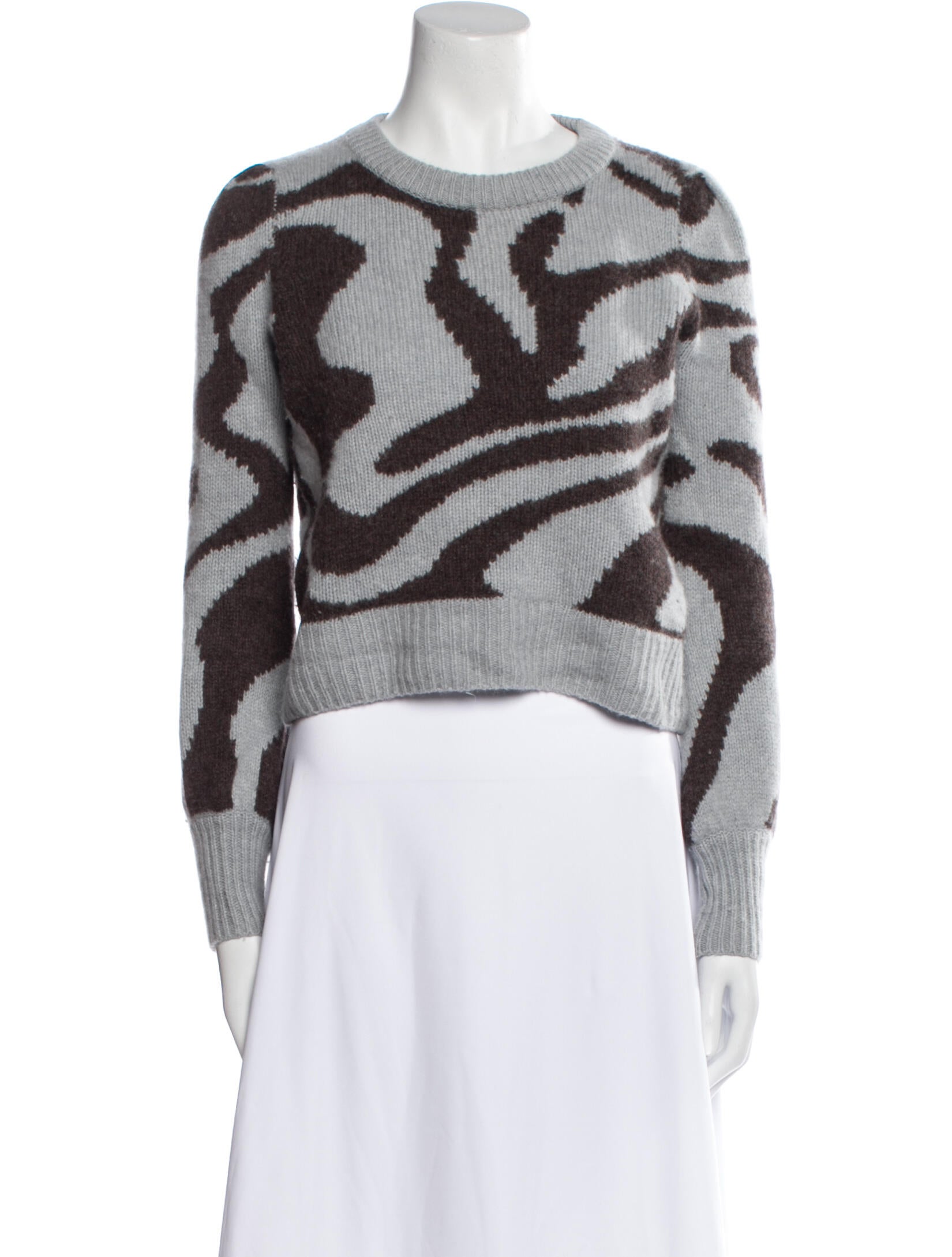 360 Cashmere Cashmere Animal Print Sweater