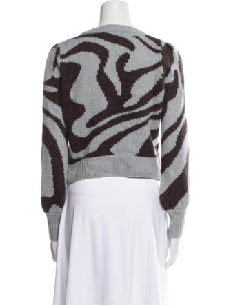 360 Cashmere Cashmere Animal Print Sweater