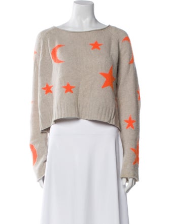 360 Cashmere Cashmere Printed Sweater