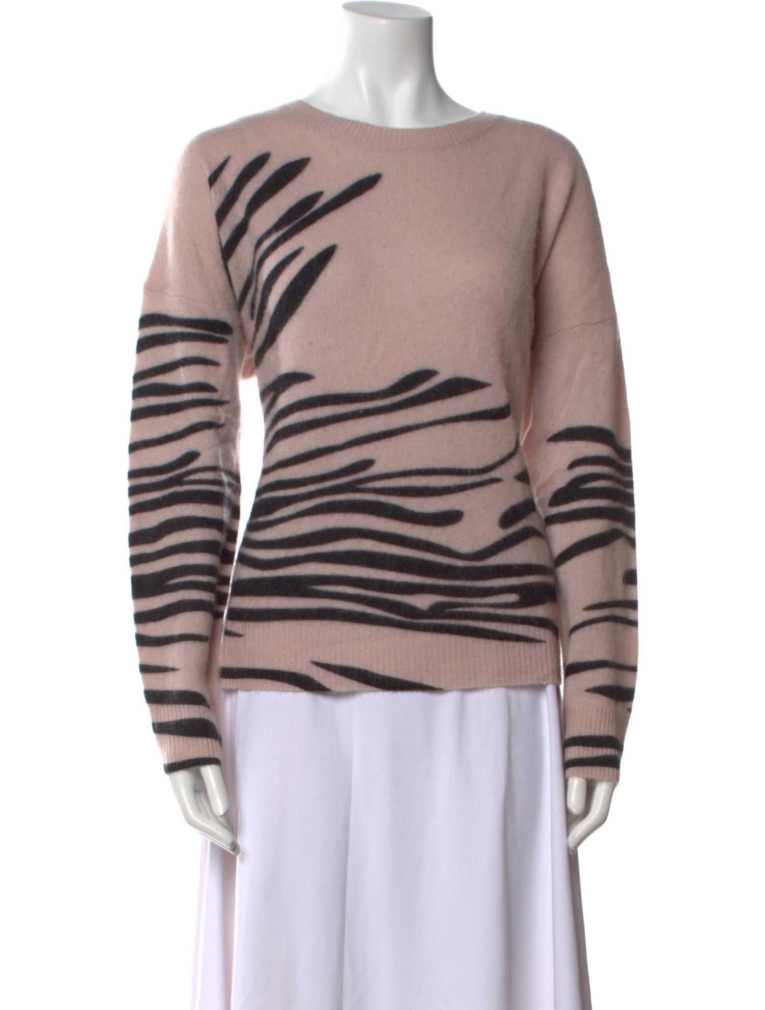 360 Cashmere Cashmere Animal Print Sweater