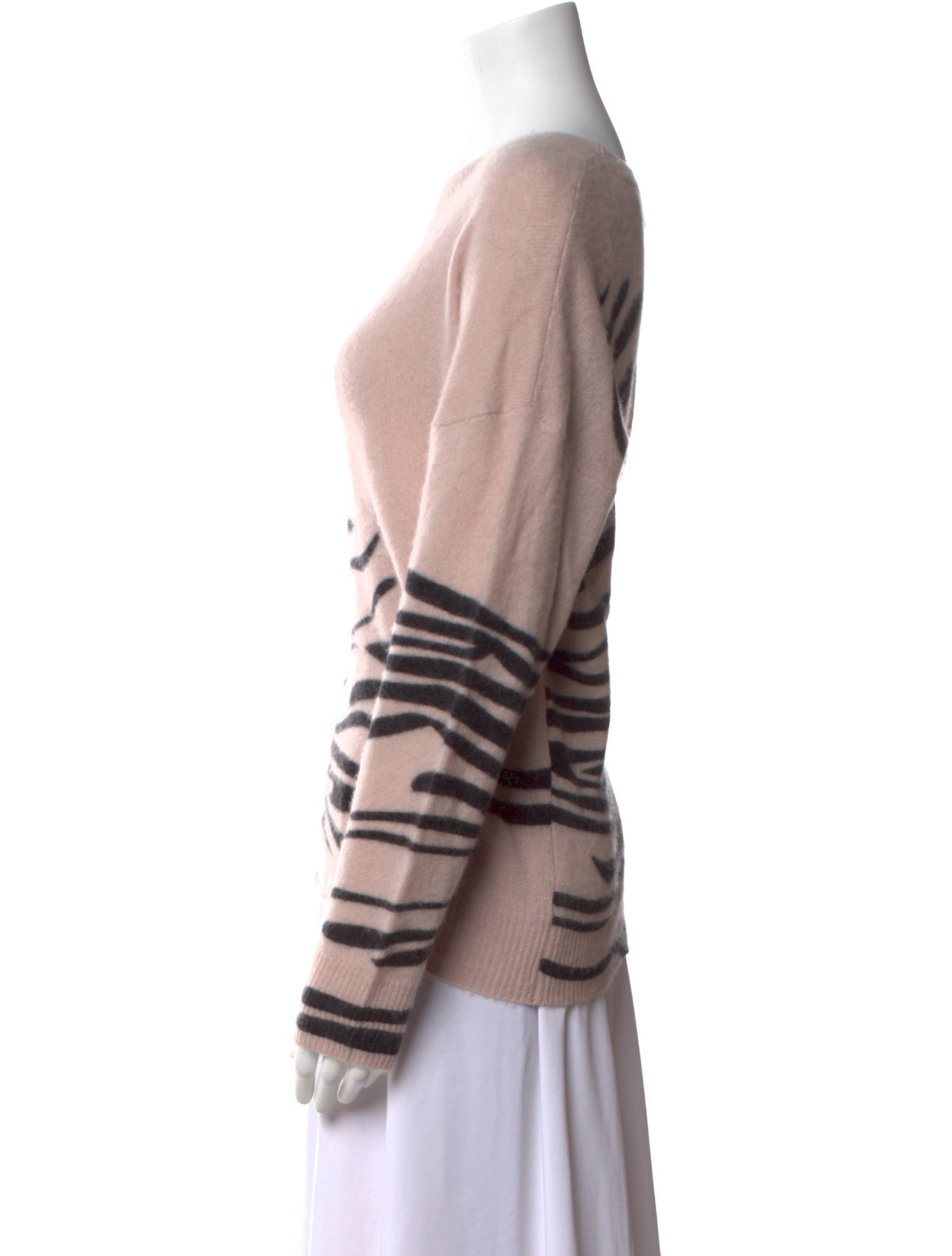 360 Cashmere Cashmere Animal Print Sweater