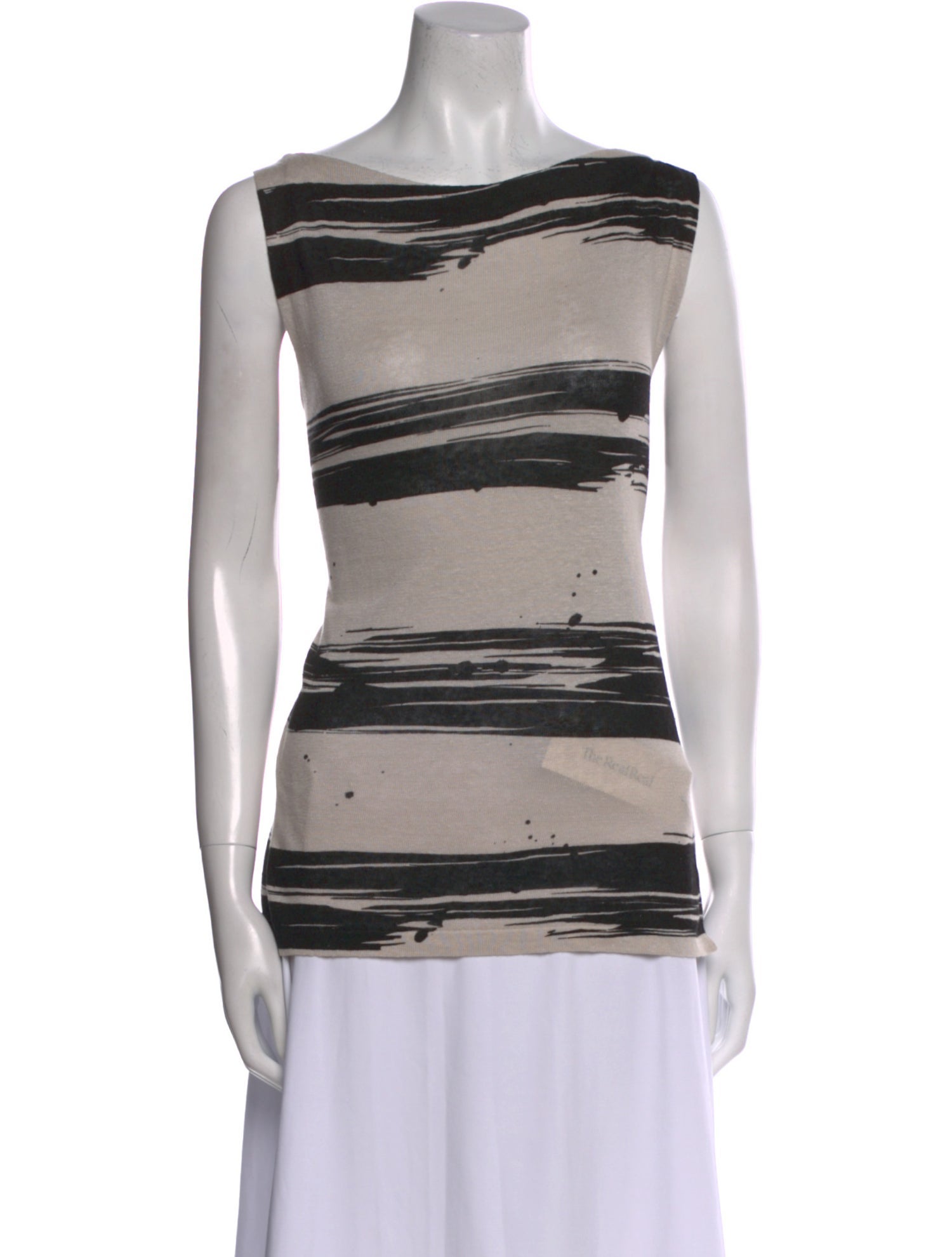 360 Cashmere Linen Striped Tunic