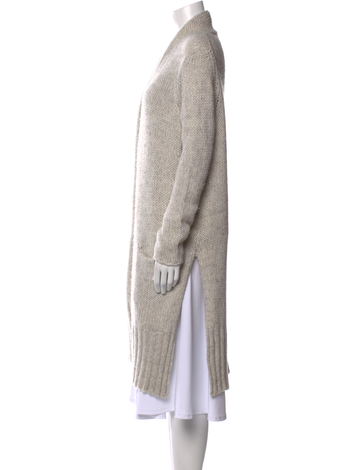 360 Cashmere Wool Open Front Sweater