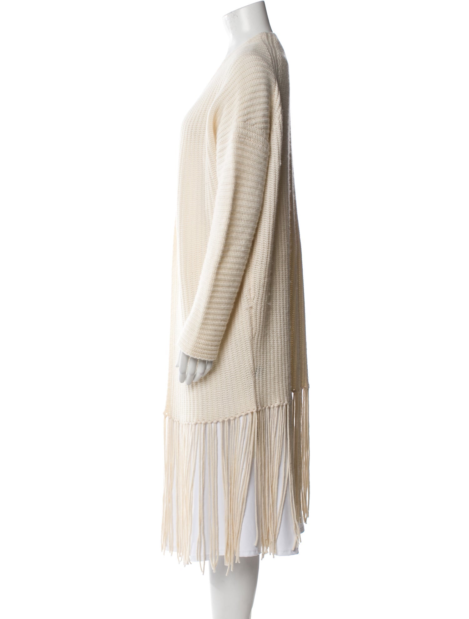 360 Cashmere Wool Open Front Sweater