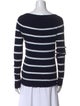 360 Cashmere Striped Scoop Neck Sweater