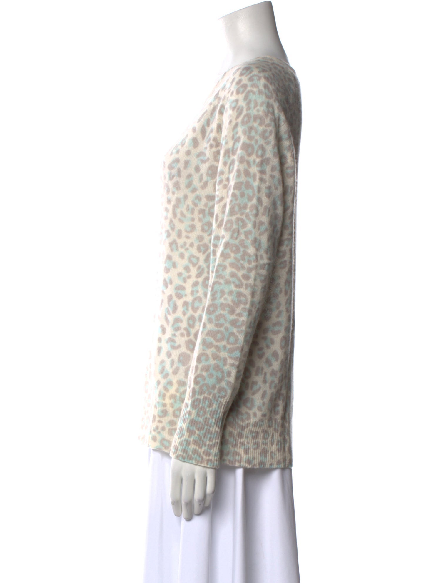 360 Cashmere Cashmere Animal Print Sweater