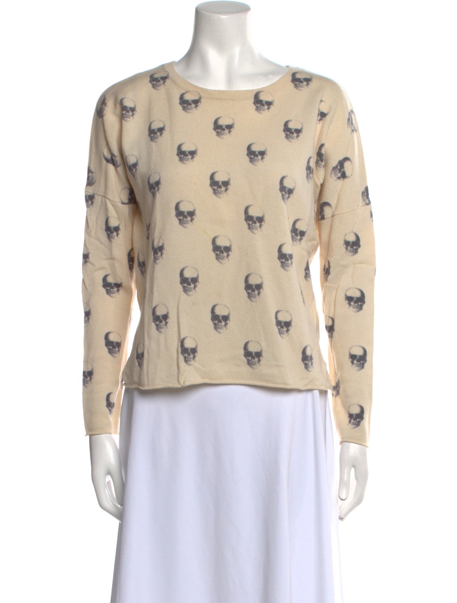 360 Cashmere Wool Printed Sweater