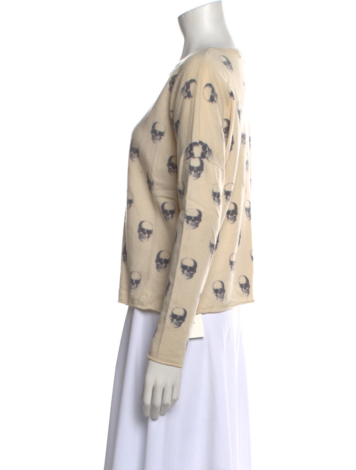 360 Cashmere Wool Printed Sweater