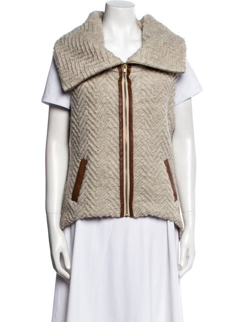 Shui Chen Wool Printed Vest