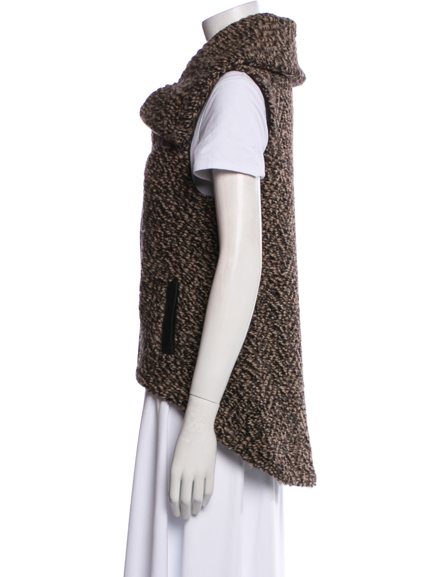 Shui Chen Wool Printed Vest