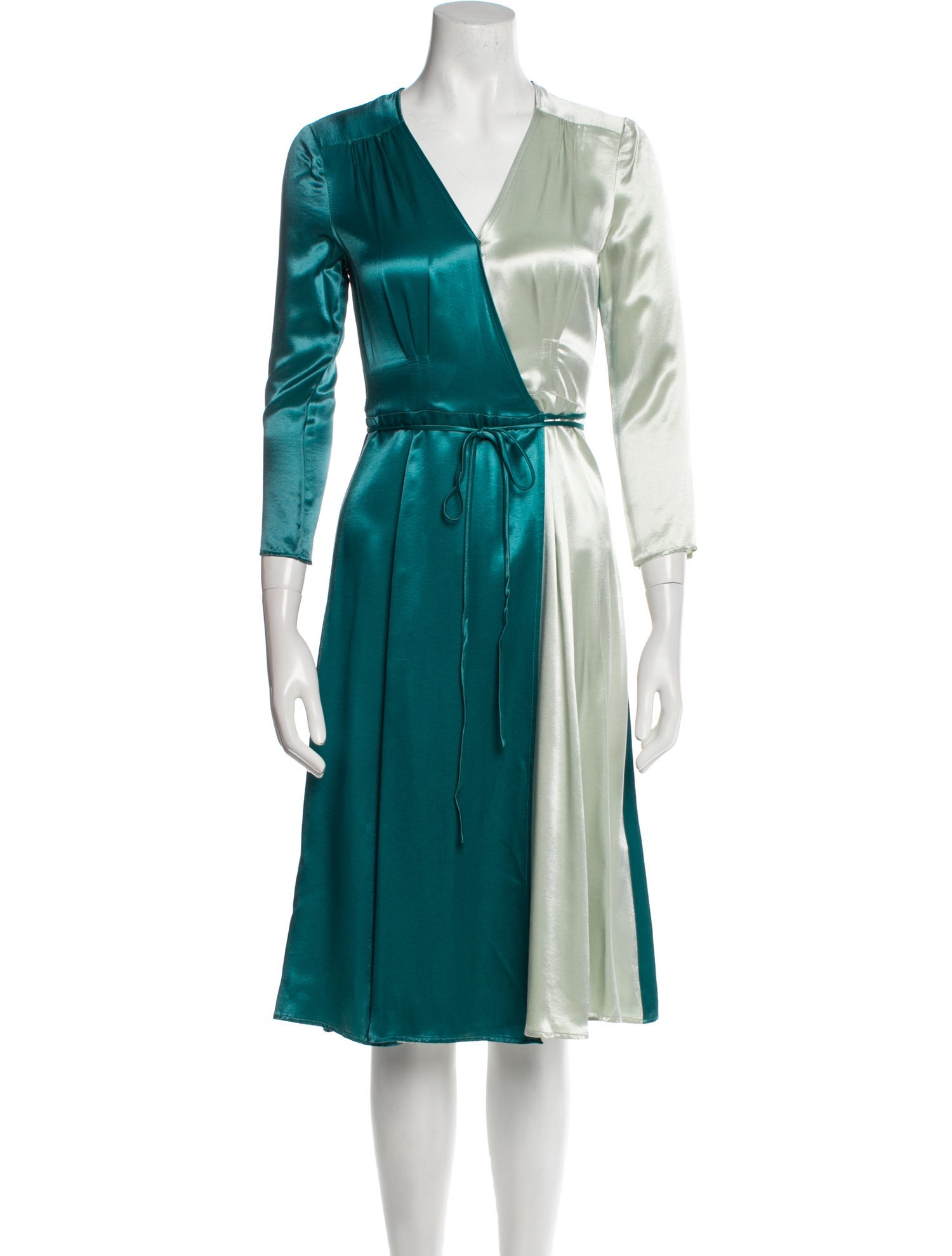 Callipygian V-Neck Midi Length Dress